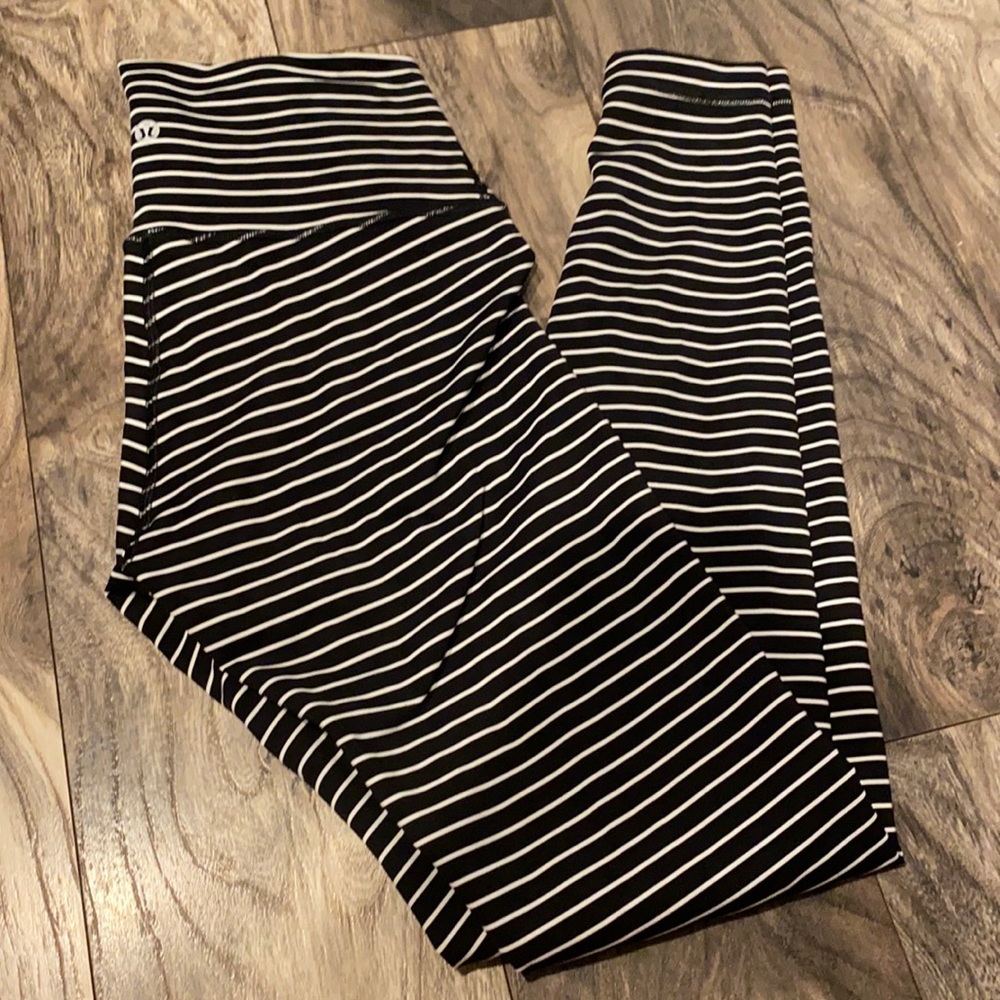 Striped Lululemon leggings